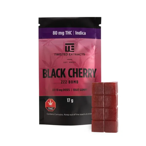TwistedExtractsBlackCherryNEW Mix and Match Edible - Min 5 - Image 1