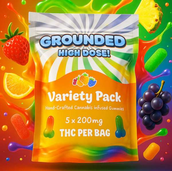 Grounded High Dose Cocks _ Variety Pack (1000mg Gummies) Grounded High Dose Cocks | Variety Pack (1000mg Gummies) - Image 1