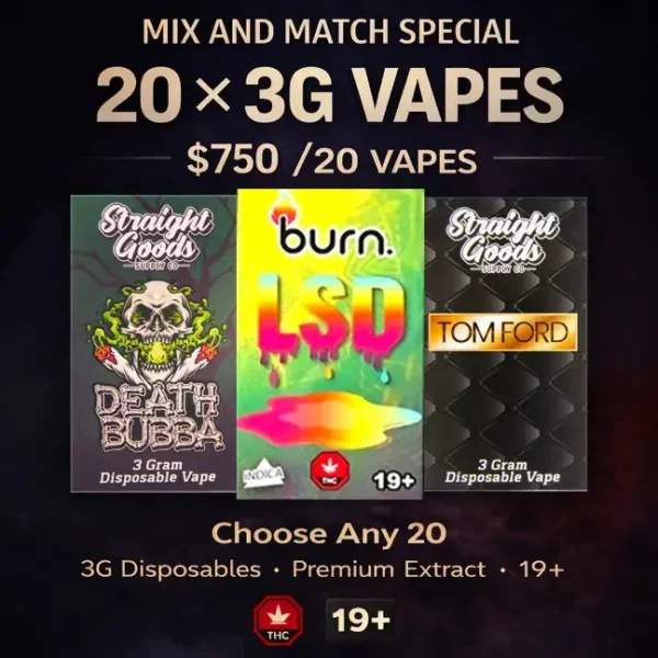 20 Disposables Mix and Match Special - 20 x 3g Vapes - Image 1