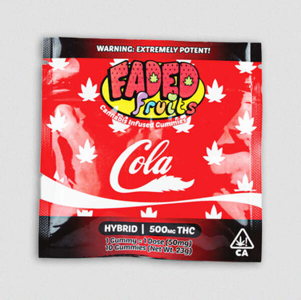 cola.jpg Buy Faded Fruits Cola for sale at Mambabudds 100% affordable prices, faded fruits gummies now available in stock . Faded Edibles by Faded Fruits. debuts their take on classic, familiar candies with a new twist. These delicious Faded fruits. Fruit Pack Assorted Gummies are infused with 500mg of THC for a perfectly dosed treat! 10 pieces of assorted candies are coated in a tasty sour sugar to add an extra “zing” to create one of the most enjoyable cannabis infused edibles on the market! #StayFaded