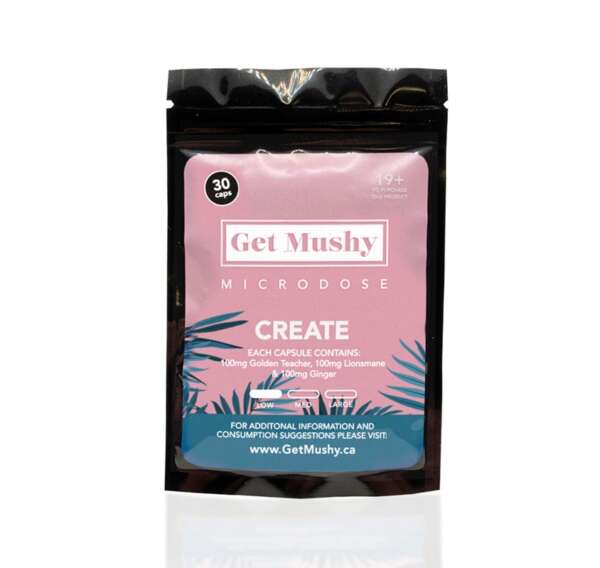 créer.jpg Get Mushy | CREATE - Magic Mushroom Microdose Capsules – Image 1