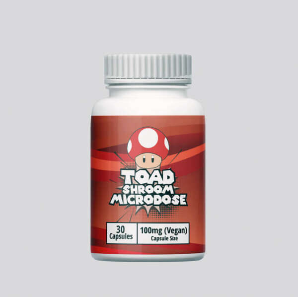 Toad Shroom Microdose Capsules (30 Capsules, 100mg each) – Image 1
