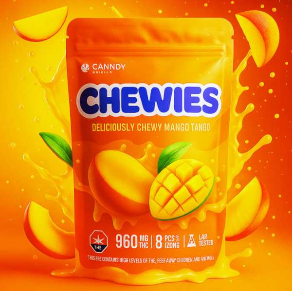 Candy Edibles _ Chewy Mango Tango (960mg) Candy Edibles Chewy (960mg) - Image 1
