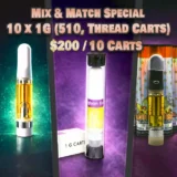Mix and Match Special - 10 x 1g Carts