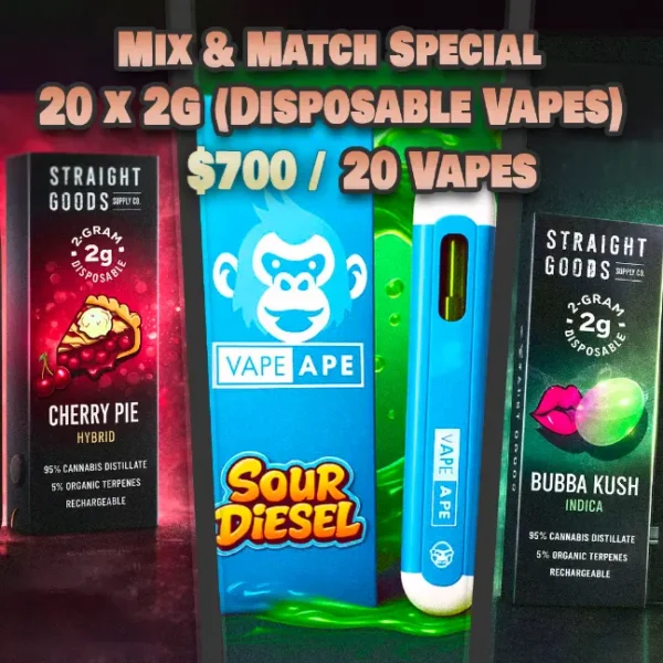 Mix and Match Special - 20 x 2g Carts - Image 1