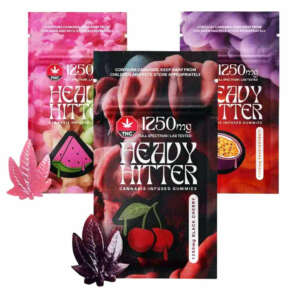 Each Gummy are infused with Heavy Hitter’s Ultra cannabis oil. Crafted with delicious real fruit flavors and perfect texture to make your mouth water. These 1250mg gummies are meant for experienced users.