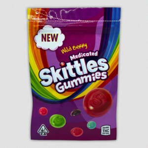 Buy 600mg Medicated Skittles Gummies infused with THC, Skittles in edible form! Wild Berry & Orgigiunal-flavored candy infused with Cannabis, try the best tasting candy and feel good with medicated Skittles ;)