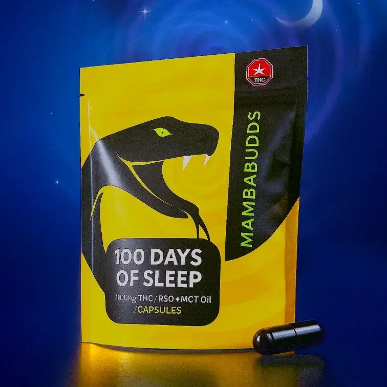100 Days of Sleep 100 Days of Sleep Capsules (100mg THC/CBD) - Image 1